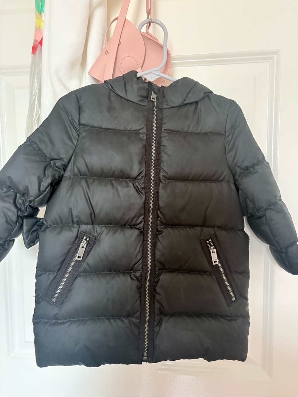 Burberry Black Hooded Kids Puffer Coat